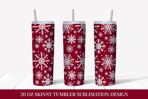 Red winter tumbler sublimation wrap. Christmas tumbler Sublimation LaBelezoka 