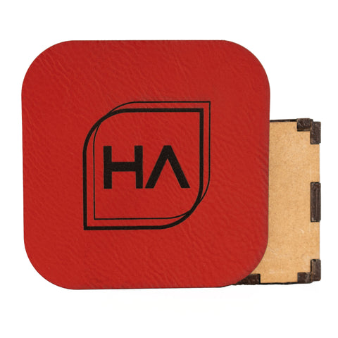 Red/Black MakerLeatherette Sheet Physical Houston Acrylic 