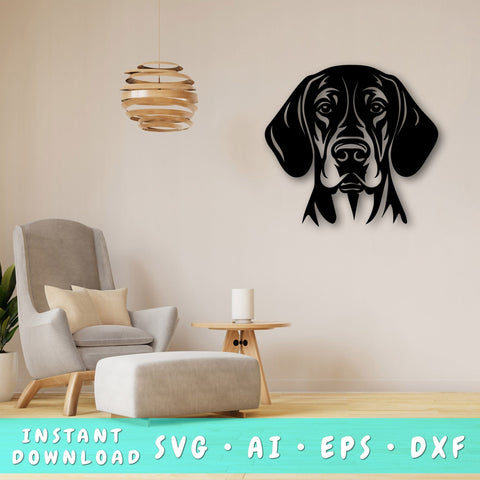 Redbone Coonhound Laser SVG Cut File, Redbone Coonhound Glowforge File, Redbone Coonhound DXF, Redbone Coonhound Wall Art SVG SVG HappyDesignStudio 