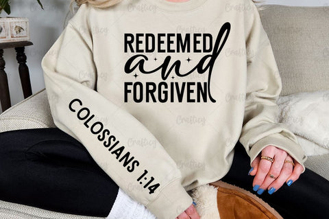 Redeemed and forgiven Sleeve SVG Design SVG Designangry 