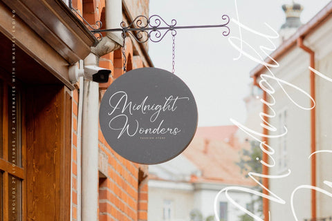 Redianta Brighters - Beauty Calligraphy Font Font Letterena Studios 