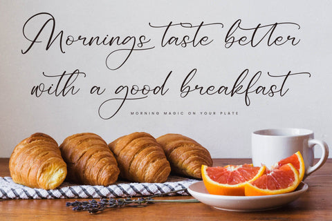 Redianta Brighters - Beauty Calligraphy Font Font Letterena Studios 