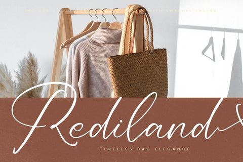 Redianta Brighters - Beauty Calligraphy Font Font Letterena Studios 