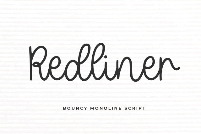 Redliner Font Abo Daniel Studio 