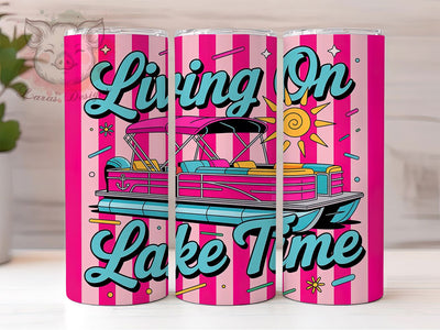 Redneck Lake Life 20oz Tumbler Wrap, Living On Lake Time, Retro Lake Life, Country Living, Outdoor Adventure, 20oz Tumbler Wrap, Sublimation PNG Sublimation Lara' s Designs 