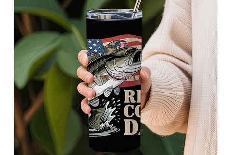 Reel Cool Dad 20oz Tumbler Wrap Sublimation DesignSVG 