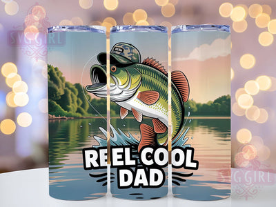 Reel Cool Fishing Dad 20oz Tumbler, Father’s Day Gift, Sublimation Wrap, Fishing Dad Mug, 20oz Tumbler Design, Reel Cool Dad Quote, Outdoor Father Design Sublimation SvggirlplusArt 