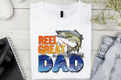 Reel great dad Sublimation Design Sublimation Regulrcrative 