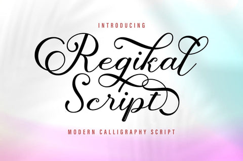 Regikal Script Font gatype 