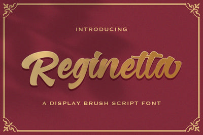 Reginetta - Bold Script Font Font StringLabs 