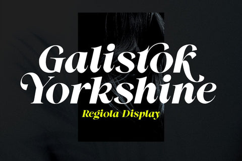 Regiola Display Font gatype 