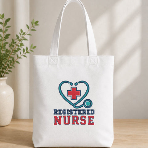 Registered Nurse Embroidery Design – Stethoscope Heart Medical Cross Machine Embroidery File, RN Nursing Healthcare Design Embroidery/Applique DESIGNS PatternFeed8 