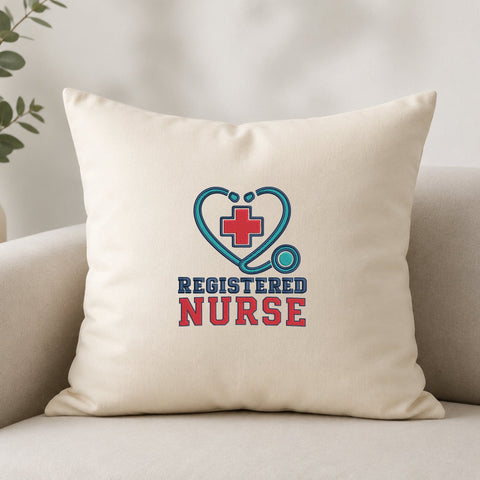 Registered Nurse Embroidery Design – Stethoscope Heart Medical Cross Machine Embroidery File, RN Nursing Healthcare Design Embroidery/Applique DESIGNS PatternFeed8 