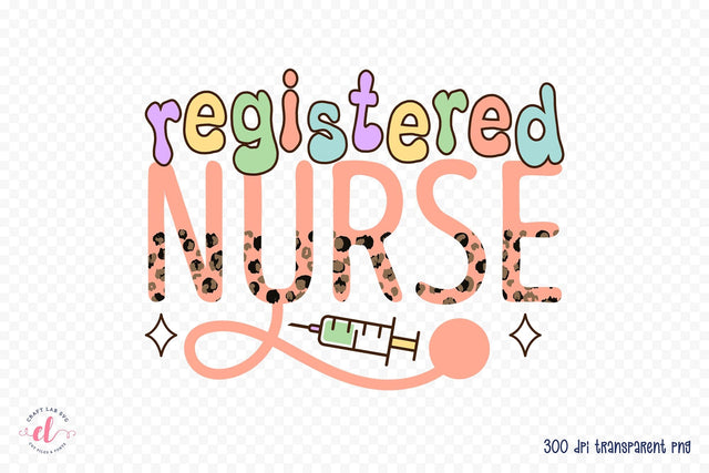 Registered Nurse PNG Sublimation Design Sublimation CraftLabSVG 