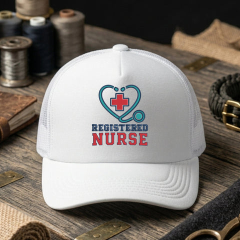 Registered Nurse Stethoscope Embroidery Design – RN Medical Cross Machine Embroidery File Embroidery/Applique DESIGNS PatternFeed8 