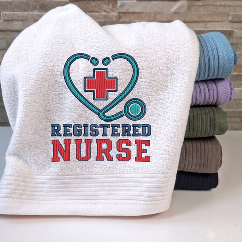 Registered Nurse Stethoscope Embroidery Design – RN Medical Cross Machine Embroidery File Embroidery/Applique DESIGNS PatternFeed8 