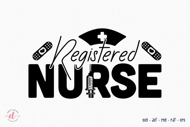 Registered Nurse SVG Cut File SVG CraftLabSVG 