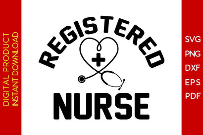 Registered Nurse SVG PNG PDF Cut File SVG Creativedesigntee 