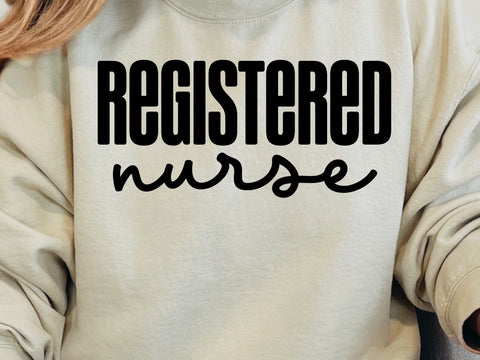 Registered Nurse SVG, RN Files for Cricut, Silhouette Svg SVG DesignDestine 