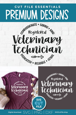 Registered Veterinary Technician svg, Vet tech svg, Veterinary Tech svg, small animal vet tech, dog vet tech svg, cat vet tech svg, veterinary svg SVG SVG Cut File 