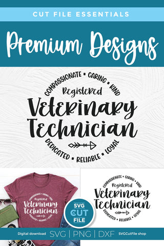 Registered Veterinary Technician svg, Vet tech svg, Veterinary Tech svg, small animal vet tech, dog vet tech svg, cat vet tech svg, veterinary svg SVG SVG Cut File 