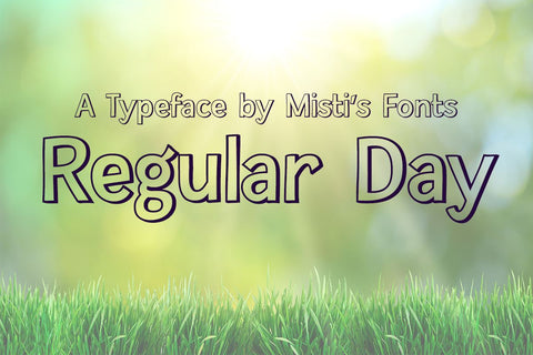 Regular Day Font Misti's Fonts 
