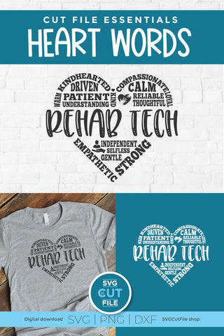 Rehab Tech svg, rehabilitation svg, rehab svg SVG SVG Cut File 