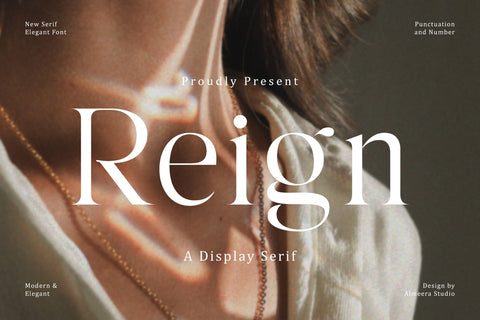 Reign – Display Serif Font Font studioalmeera 