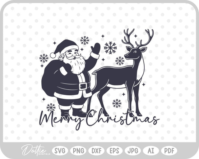 Reindeer Christmas SVG DottieDigitals 