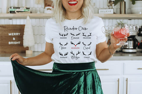 Reindeer Crew Christmas SVG SVG Pickled Thistle Creative 