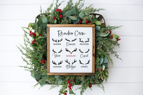 Reindeer Crew Christmas SVG SVG Pickled Thistle Creative 