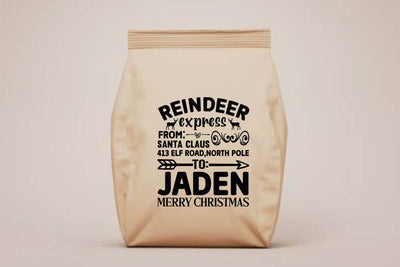 Reindeer express from santa claus 413 elf road north pole to jaden merry christmas SVG Angelina750 