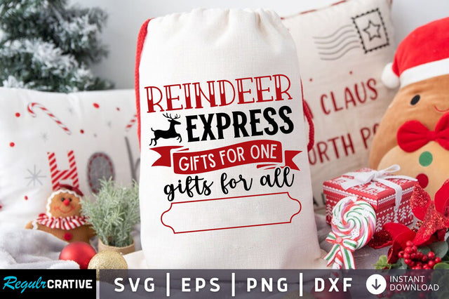 Reindeer express gifts for one gifts for all svg design SVG Regulrcrative 
