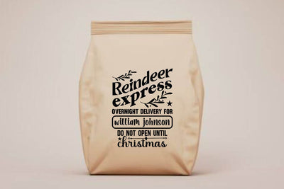 Reindeer express overnight delivery for william johnson do not open until christmas SVG Angelina750 