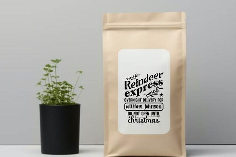 Reindeer express overnight delivery for william johnson do not open until christmas SVG Angelina750 