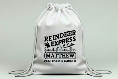 Reindeer express special delivery for matthew do not open until december 25 SVG Angelina750 