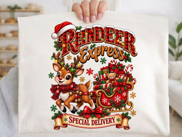 Reindeer Express Special Delivery Png Design SVG artprintfile 