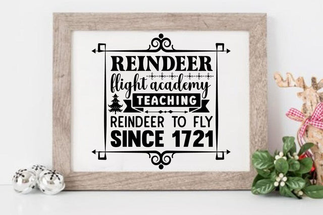 Reindeer flight academy teaching reindeer to fly since 1721 SVG Angelina750 