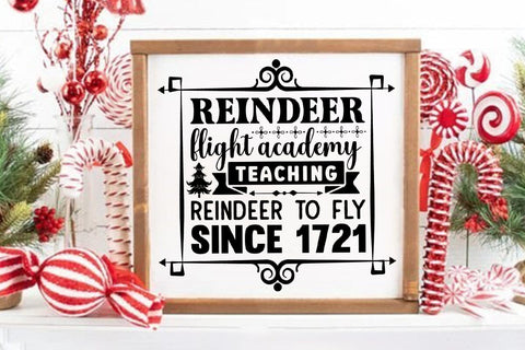 Reindeer flight academy teaching reindeer to fly since 1721 SVG Angelina750 