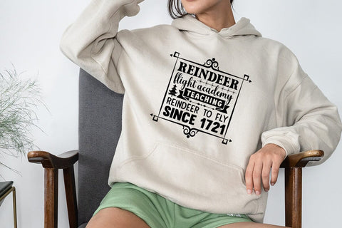 Reindeer flight academy teaching reindeer to fly since 1721 SVG Angelina750 