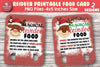 Reindeer Food Card Christmas Printable PNG - So Fontsy