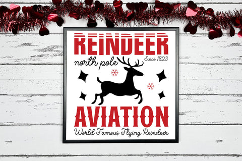 Reindeer north pole since 1823 aviation svg design SVG Regulrcrative 