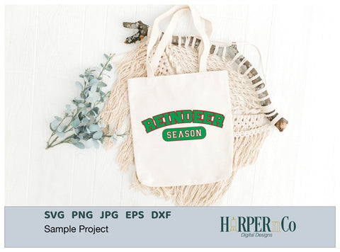 Reindeer Season SVG PNG Cut EPS File SVG HarperNCo 