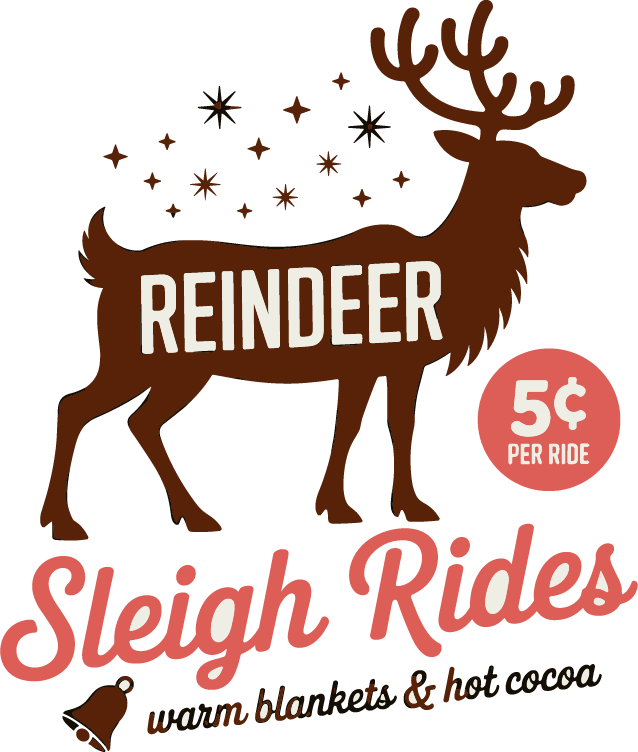 reindeer sleigh rides warm blanrets & hot cocoa SVG Angelina750 