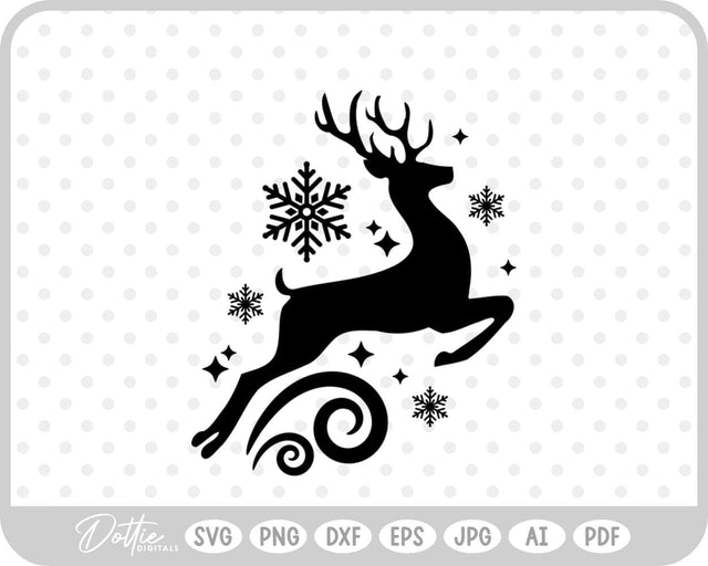 Reindeer SVG DottieDigitals 