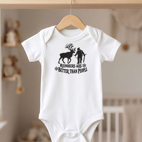 Reindeers Are Better Than People Embroidery Design – Funny Christmas Reindeer Winter Machine Embroidery File Embroidery/Applique DESIGNS PatternFeed8 