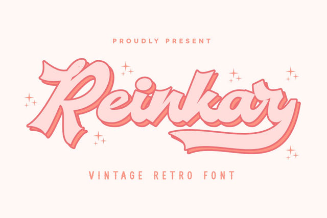 Reinkar - Retro Script Font Font Masyafi Studio 