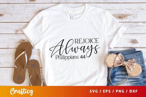 Rejoice always philippians 44 SVG Design SVG Designangry 