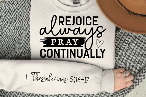 Rejoice Always Pray Sleeve SVG Design SVG Regulrcrative 