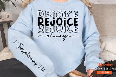 Rejoice always Sleeve SVG Design SVG Designangry 